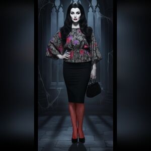 Vintage 80s Kimono Style Blouse